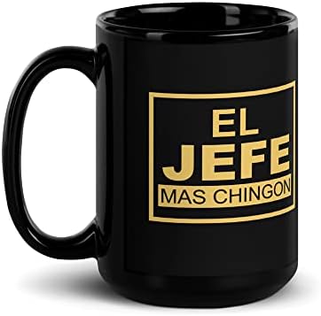 El Jefe Mas Chingon Crna šalica, darovi meksičkog tata. Ideja de Regalos para papa. El Papa Mas Chingon del Universo Mug.