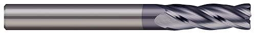 Micro 100 AECM-0305-4X Kraj mlin za kutni polumjer, 3 mm rezač Dia, 8 mm LOC, 0,5 mm kutni rad, 4 fl, 6 mm Diak Dia, 57 mm