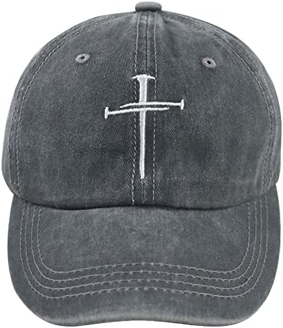 Kršćanska Isusova križna kapa vezena podesiva papina bejzbolska kapa od pamučnog trapera za pranje rublja
