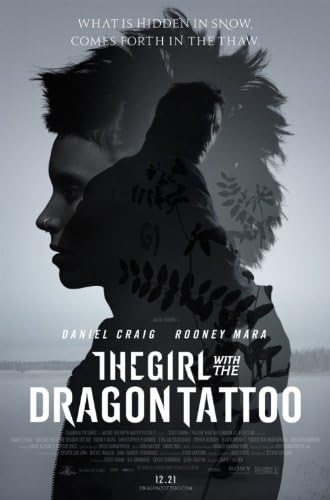 Djevojka s tetovažom zmaja - 27 x40 d/s originalni filmski plakat One list 2011 Daniel Craig Rooney Mara