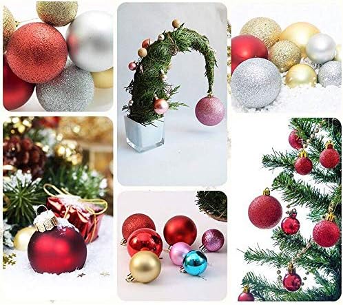 Yeooyor božićna kugla, božićni ukrasi, kuglice za ukrašavanje drveća, blagdanske zabave kuglice brončane boje božićne kuglice),