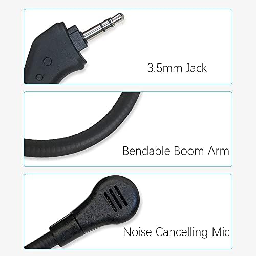 Zamjena mikrofona Buck kompatibilna s igraćim slušalicama Bum Bum bum mikrofon izmjenjivi mikrofon za poništavanje buke