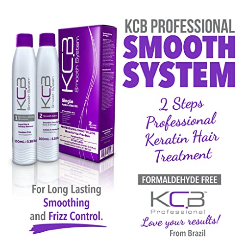 KCB Profesionalni glatki sustav Brazilski keratin tretman kose kod kuće plus zaštitnika za toplinu za kontrolu frizura