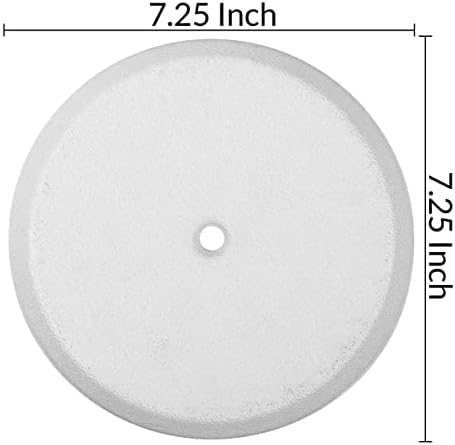 Američki ugrađeni Pro CleanTout Pokrovna ploča Ravni dizajn uključuje jedan vijak 14, veličina 7,25 inča okrugla bijela