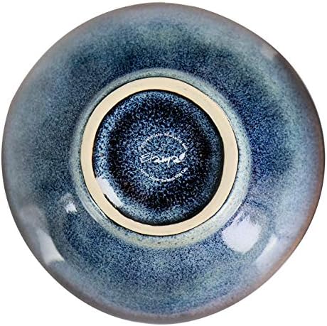 Elama Lucca 20 komada okrugli kamenčani softver Triple Bowl Set u plavoj boji