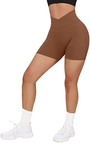 Visoki struk za podizanje ženskih biciklističkih treninga stražnjice kratke hlače protiv križnih struka kratke hlače joge