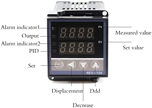 DXSE REX-C100 Digitalni zaslon Inteligentni regulator temperature K termoelementaciju SSR-40DA kombinacija kombinacije hladnjaka