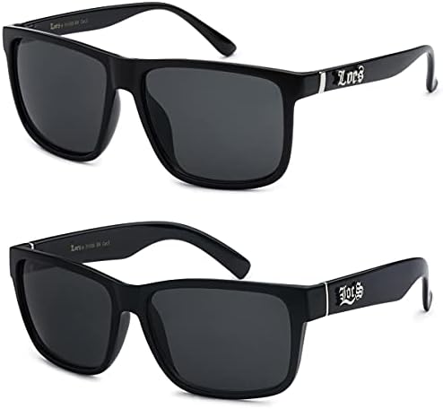 Naočale za naočale od 2 komada klasične crne sunčane naočale od 2 komada / Muške gangsterske pravokutne naočale od 91055