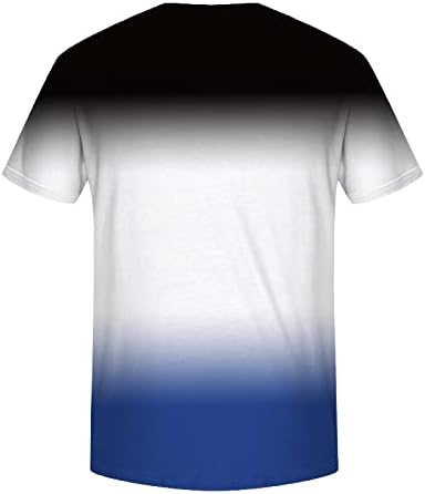 Muške Ležerne majice ljetni vrhovi kratkih rukava Gradijentni sportski vrhovi majica za vježbanje za trčanje novost Osnovna