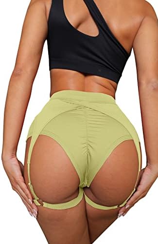BZB ženske plijene kratke hlače s podvezicama s visokim strukom bicikliste vrućih hlača Gym Gymyky Skarter Shorts Shorts
