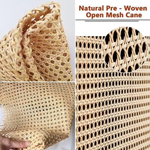 Rola pletenice od trske od prirodnog ratana s otvorenom mrežom, ručno tkana mreža od trske od ratana, pleteni štap od trske