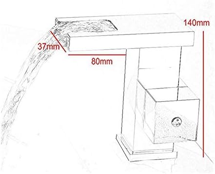KXAKAX KXA Promjena svjetlucave kupke LED Očuvanje vode dvostruka kupaonica vodovodna hardverska slavina prikladna za kuhinju,