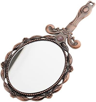 Ganfanren vintage antički stil ručno kozmetički sklopivi kompaktni džepni ogledalo