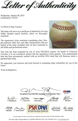 Gabby Hartnett potpisao je vintage bejzbol PSA/DNK CoA Autograph Cubs Hall of Fame - Autografirani bejzbol
