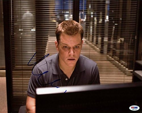 Matt Damon, odbačeni potpisani autentični 11x14 Fotografirani PSA/DNA M97378