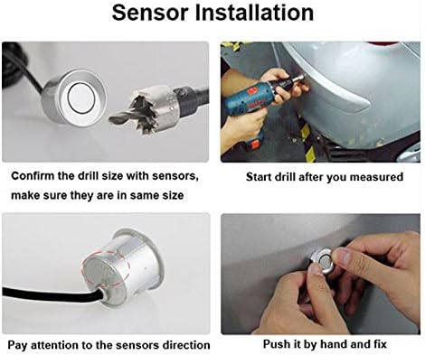 Tiemahun LED senzori za parkiranje automobila automatsko vozilo obrnuto sigurnosni radar sustav, upozorenje zvuka, anti-smrzavanje