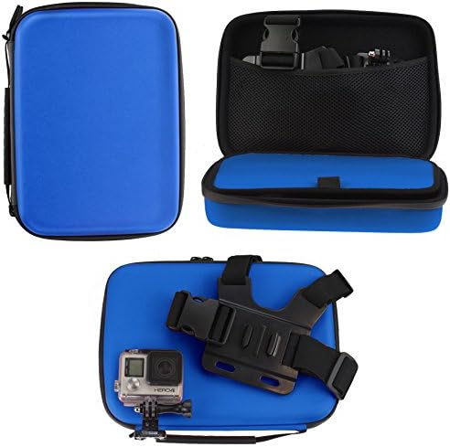 Navitech Blue Heavy Eveze Robus Tvrdi kućište/poklopac kompatibilan s Akere Action Sport Camera 4K 20MP WiFi