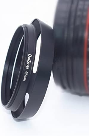 49 mm kapuljača, 49 mm metalna kamera kapuljača kompatibilna na sve marke Ø leće s 49 mm navojnim filmom.