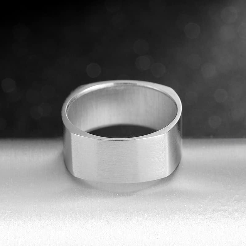 Koleso 8 mm prsten zaručnički zaručnici kvadratni prstenovi Ženski muškarci Personalizirani prsten Prilagođeni prsten ugravirani