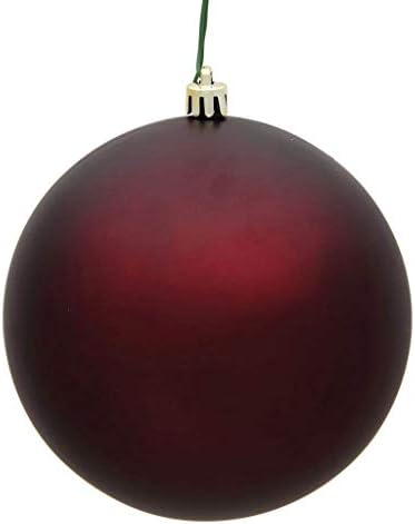 Vickerman 484135-4.75 Burgundy Matte Ball ukras za božićno drvce