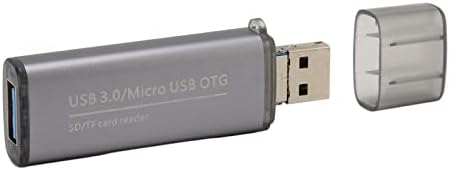 Čitač za pohranu Rosvola, Micro USB priključak USB Tip A 3.0 muški ženski utor za dvostruke kartice utikač i čitač reprodukcije