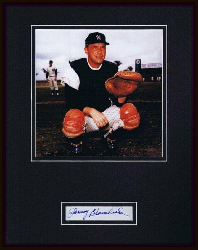 Johnny Blanchard potpisao je uokviren 11x14 prikaz fotografija JSA NY Yankees - Autografirane MLB fotografije