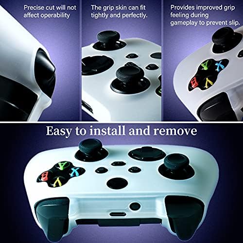 Kontroler kože za Xbox Series X, zvučna lisica ergonomska anti-klizanja gamepad zadebljava mekani poklopac silikonskog kućišta,