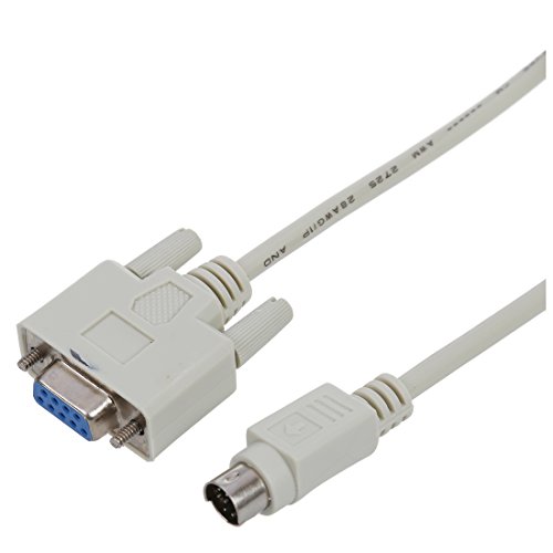 Macimo DB9P do 8p Mini DIN RS232 Preuzmite kabel bijeli 8,2 ft za DVP-EH