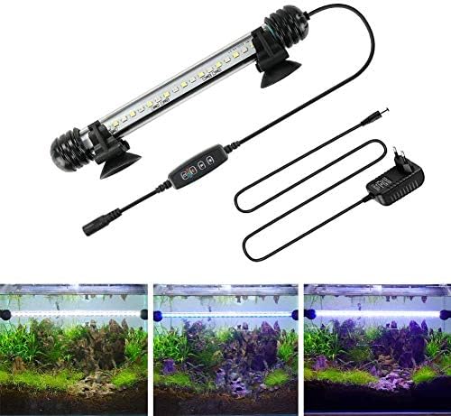 LED akvarijsko svjetlo za akvarijske ribe, Automatsko uključivanje / isključivanje Potopnog plavo-bijelog LED svjetla za