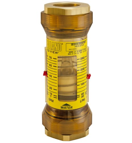 Hedland H615-650-R EZ-View Protok protoka sa senzorom, polifenilsulfone, za upotrebu s vodom, 20,0 do 190,0 LPM raspon protoka,