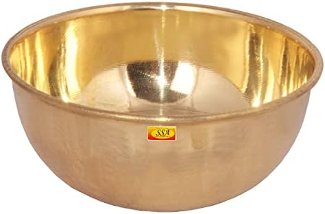Shiv shakti arts® teški mjerač čisti mesing pyala zdjela/pooja zdjela/katori zdjelica za posluživanje - set od 4 pca