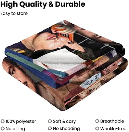Pedro Pascal pokrivač Smiješna fotografija kolaž meki flanel klima uređaj Toplo ugodno lagano bacanje pokrivač za kauč kauč