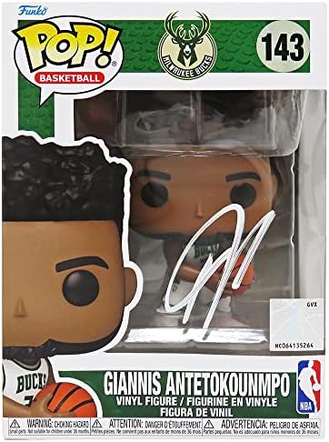 Giannis Antetokounmpo potpisao Milwaukee Bucks NBA Funko Pop lutka 143 - Autografirane NBA figurice