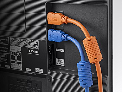 Monoprice 6ft 28AWG HDMI kabel velike brzine w/feritne jezgre - narančasta i 28awg velika brzina HDMI kabel s feritnim jezgrama,