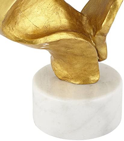 Moderni glamurozni luksuzni dekor stolne svjetiljke visok 31 inč Zlatni listić bijela Tkanina bubanj abažur mramorna baza