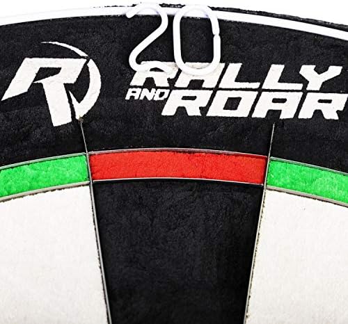 Rally and Roar Dartboard igra s montažnim nosačima, 18 Board za brisače za barove, arkade, sobe za biljar, spavaću sobu i
