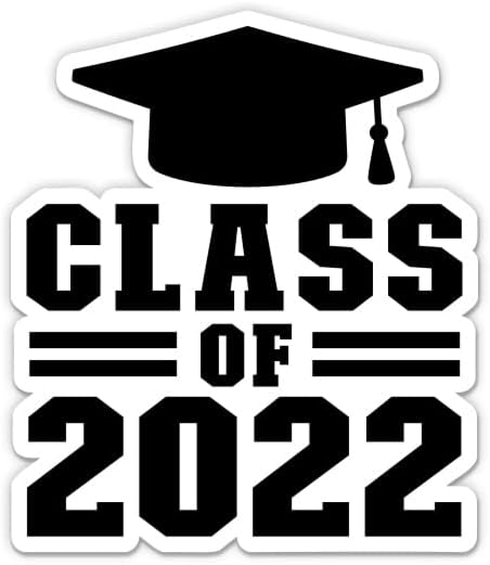 Klasa 2022. diplomirana naljepnica - 3 naljepnica prijenosnog računala - vodootporni vinil za automobil, telefon, boca s