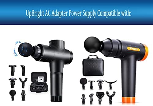 UPBright Novi globalni AC/DC adapter kompatibilan s Neprock AL122 masažnim pištoljem dubokim tkivima udaraljki mišićni masažer