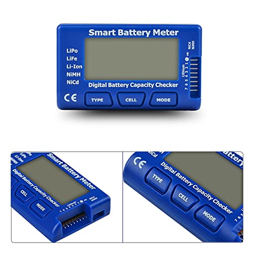 RC Stanica Metar Digitalni kontroler provjere kapaciteta baterije Tester napona za Lipo & Life & Li-Lon & NlMH & NiCd Dodatna