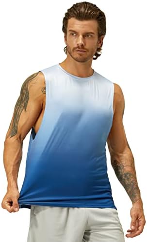 Ezrun muški tenkovski vrhovi plivaju košulja bez rukava na plaži brza suha teretana za vježbanje mišića mišićni tenk gornji