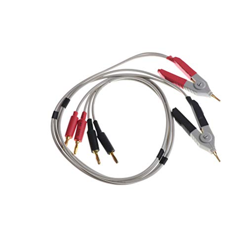 2pcs crvena i crna kabelska terminalna sonda žica za ispitivanje linije LCR test za isječak LCR mjerači isječci otpor test