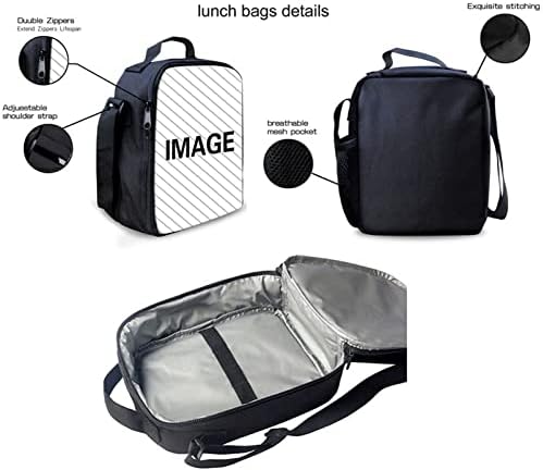 Paket ruksaka s američkom zastavom, torbe s tiskanim knjigama s vrećicom za ručak i olovkom za olovke za dječake, školska