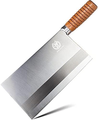 Nož za rezanje mesa Zeng Jia dao, veliki kuhinjski nož za sjeckanje povrća od 9,5 inča, profesionalni kuharski nož za meso