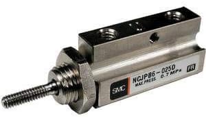 Pin cilindar - NCJP serija, 15 mm provrta, 0,2500 u moždanom udaru, prirubnica, pojedinačna šipka, 0,2360 u štapu/bez navoja,
