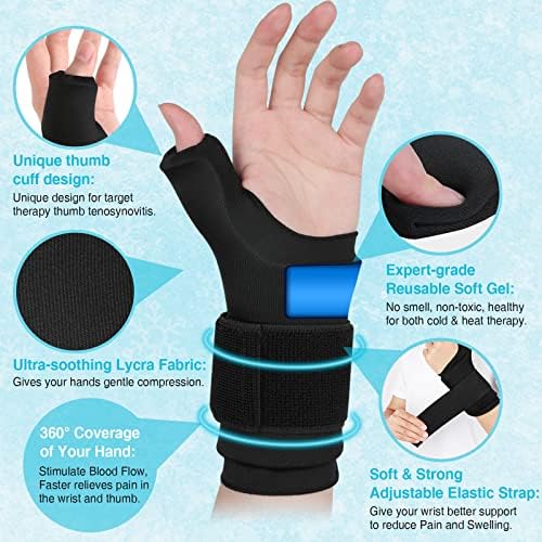 Pakovanje leda i artritis kompresije ledene rukavice od tolacea palac i artritis