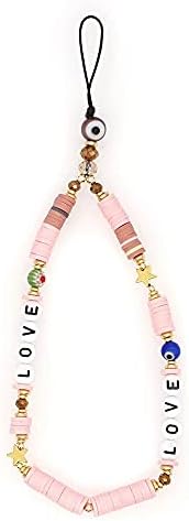 Ručno rađeni remen za mobitel s ljubavnim pismom za žene i djevojke šareni lanac za mobitel s perlicama