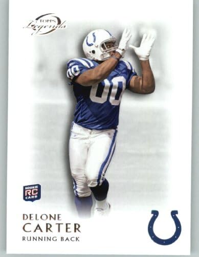 2011 Topps Gridiron Legends Nogometna karta 8 Delone Carter RC - Indianapolis Colts NFL Trgovačka kartica