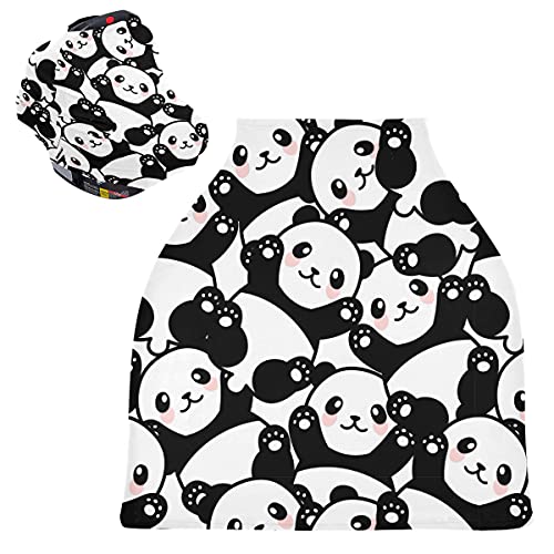 Dječje autosjedalice pokriva bijela crna panda Caropy Careling CORE CAREAT CANOPY za bebe dojenje dojenja pokriva košarice/kolica
