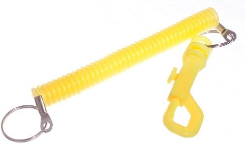 48 x žuti plastični spiralni ključni prstenovi