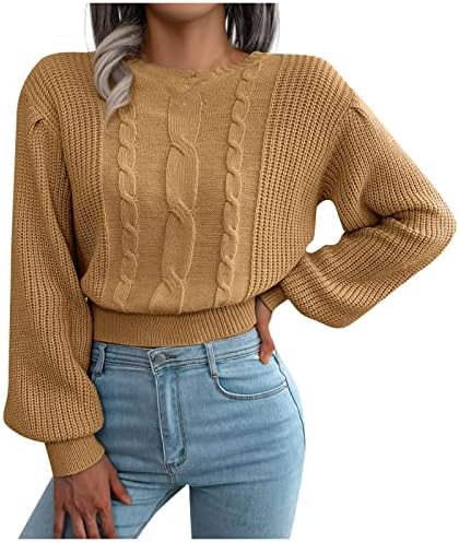Kabelski pleteni džemper žene, privucite ženske džempere za žensku haljinu dugačak džemper labavi fit ženski jesen zimski